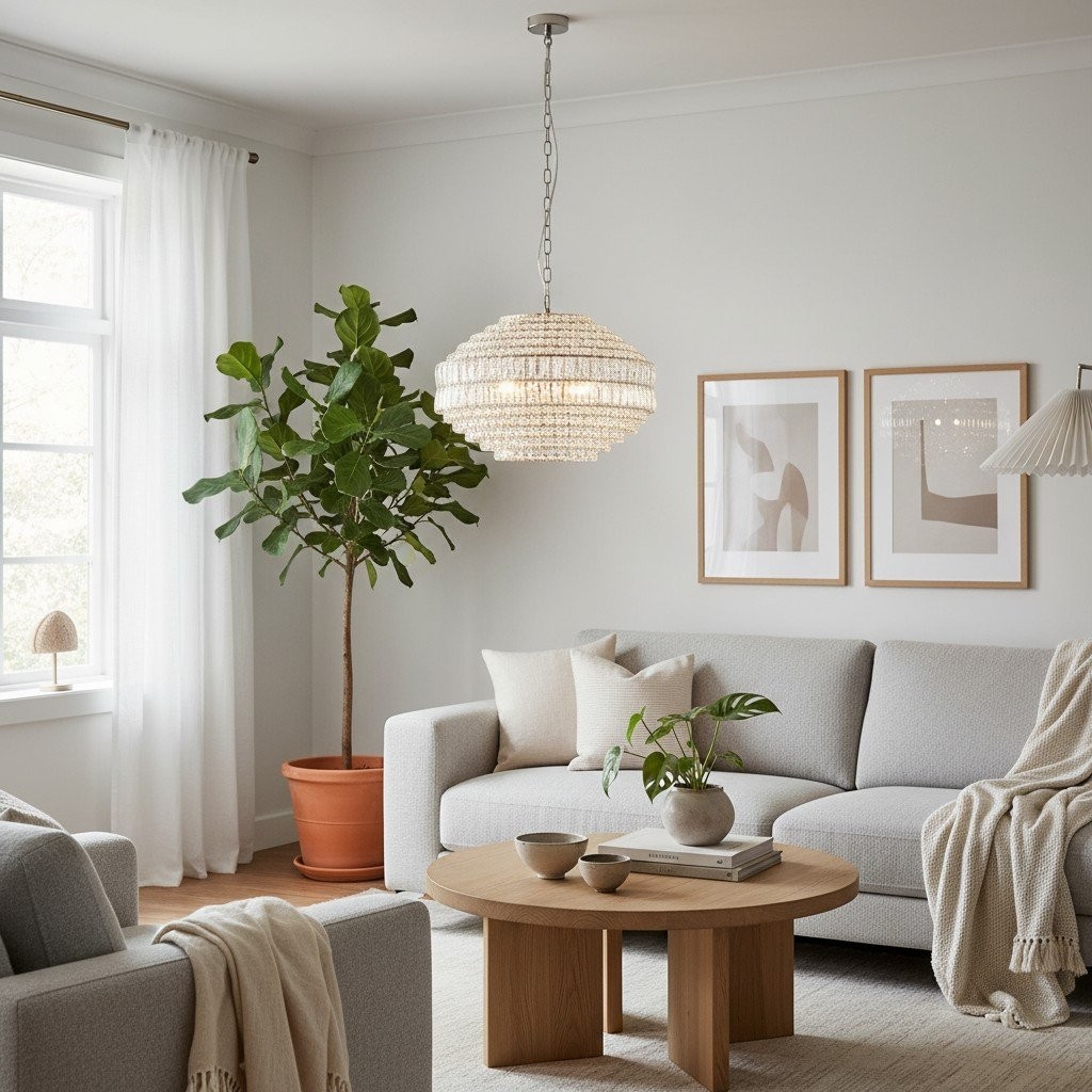 Virelis Style Luxe Crystal Pendant Light - Ambient Lighting for Kitchens & Hospitality Spaces K1917