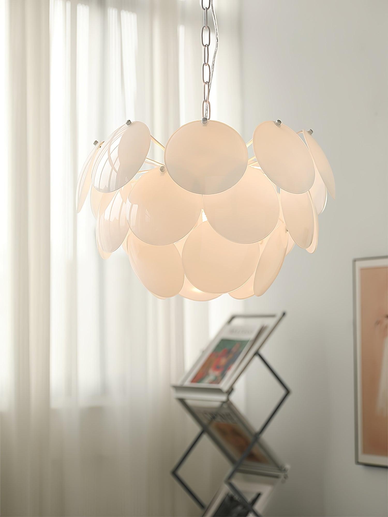 Luxury Fashion Luminous Petal Glass Chandelier K473