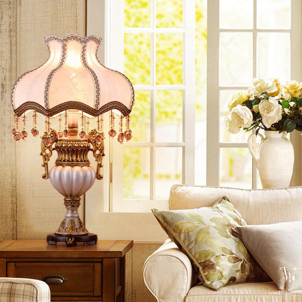 Retro Vase Fabric Table Lamp K718