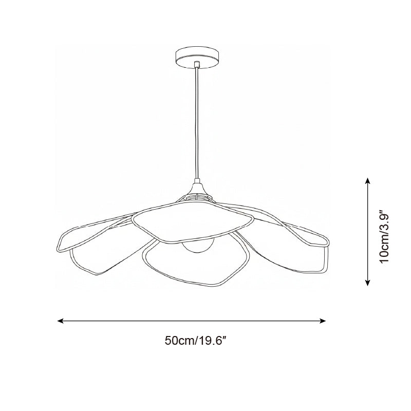 Raffia Petal Pendant Lamp D251