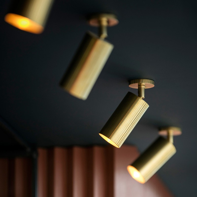 Brass LED Spot Ceiling Light