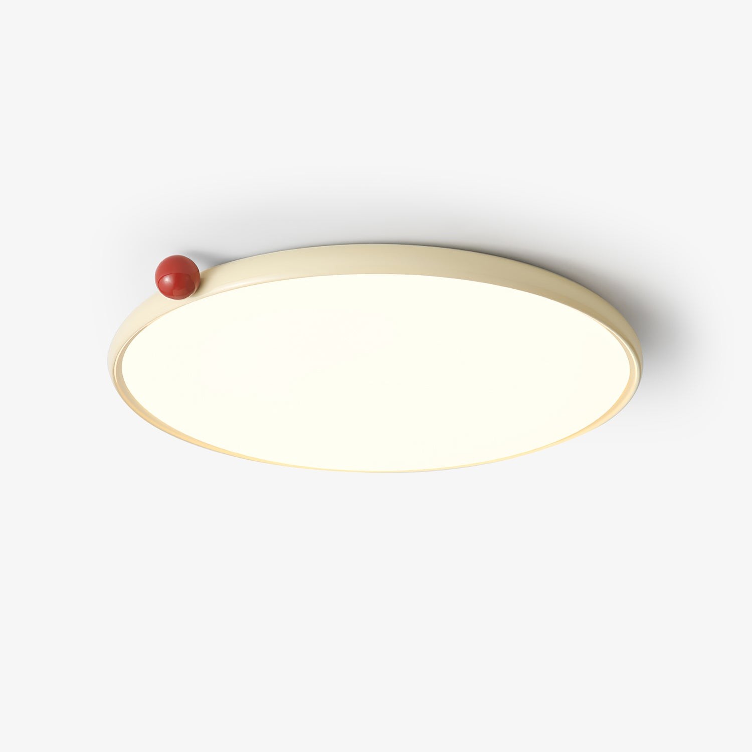 Minimalist Disc Cream Style Ultra-thin Ceiling Lamp K462
