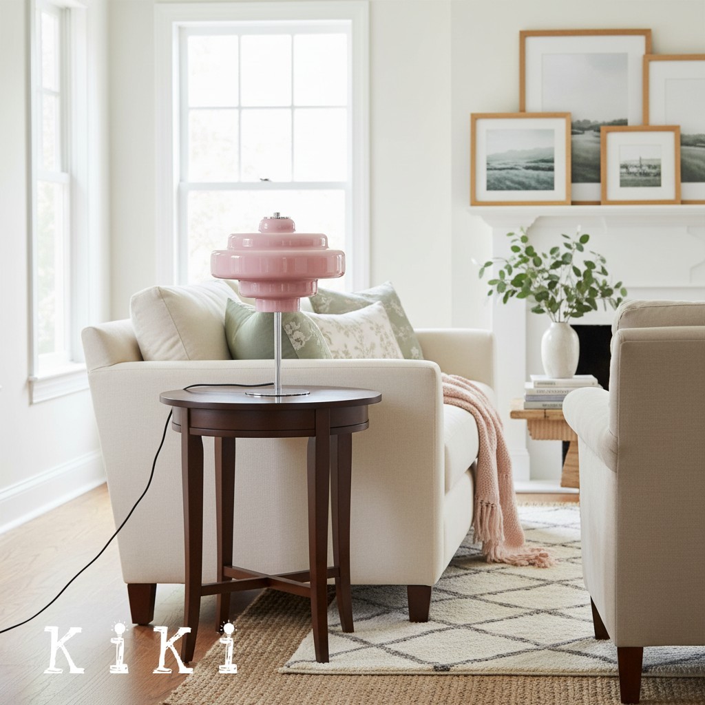 Koloro Sculptural Glass Table Lamp – Modern Minimalist Accent for Living Room or Bedroom K1121