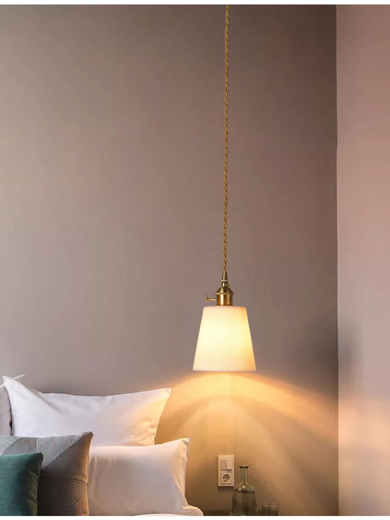 KiKi Ceramic Brass Pendant