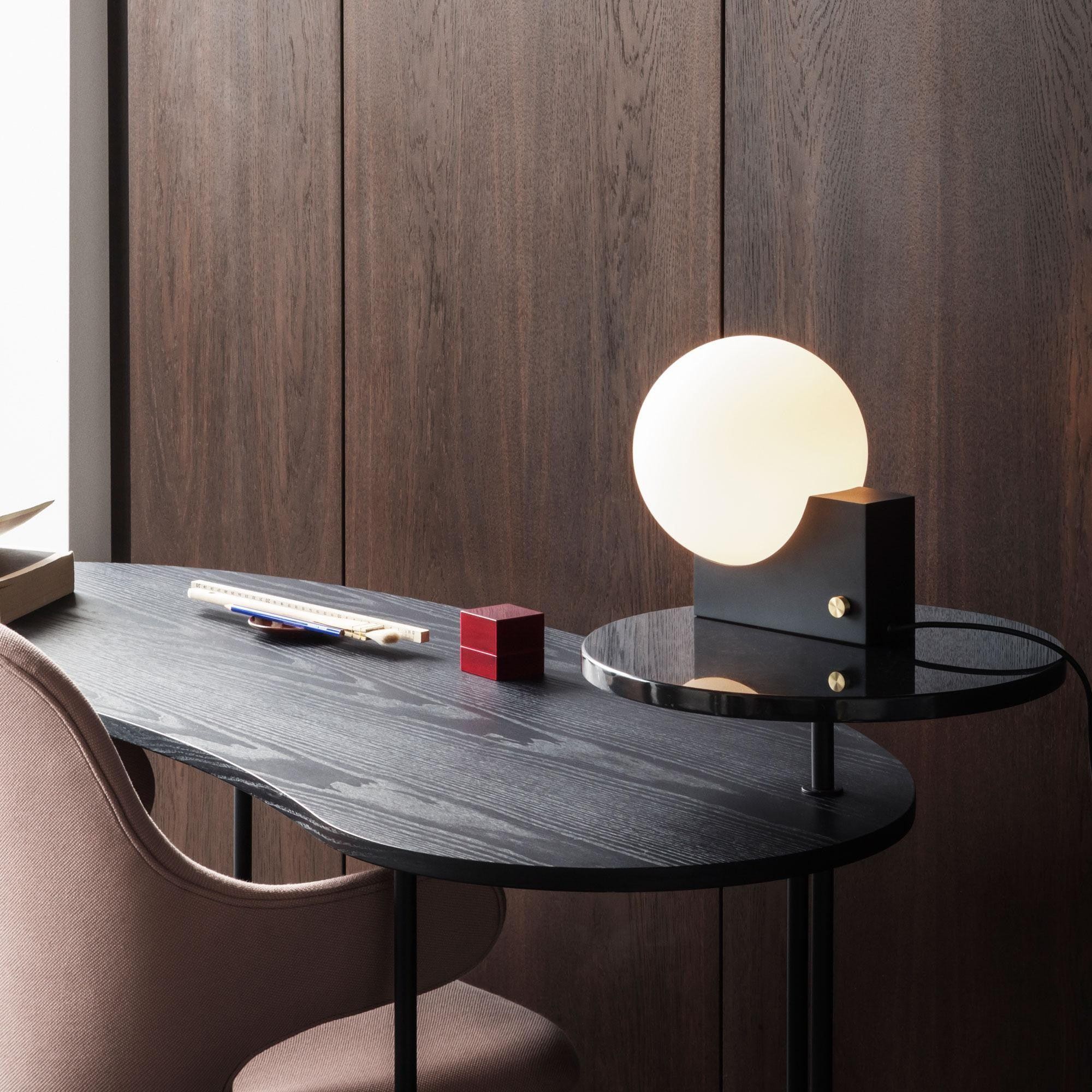 Geometric Lamp Base Glass Globe Table Lamp K399