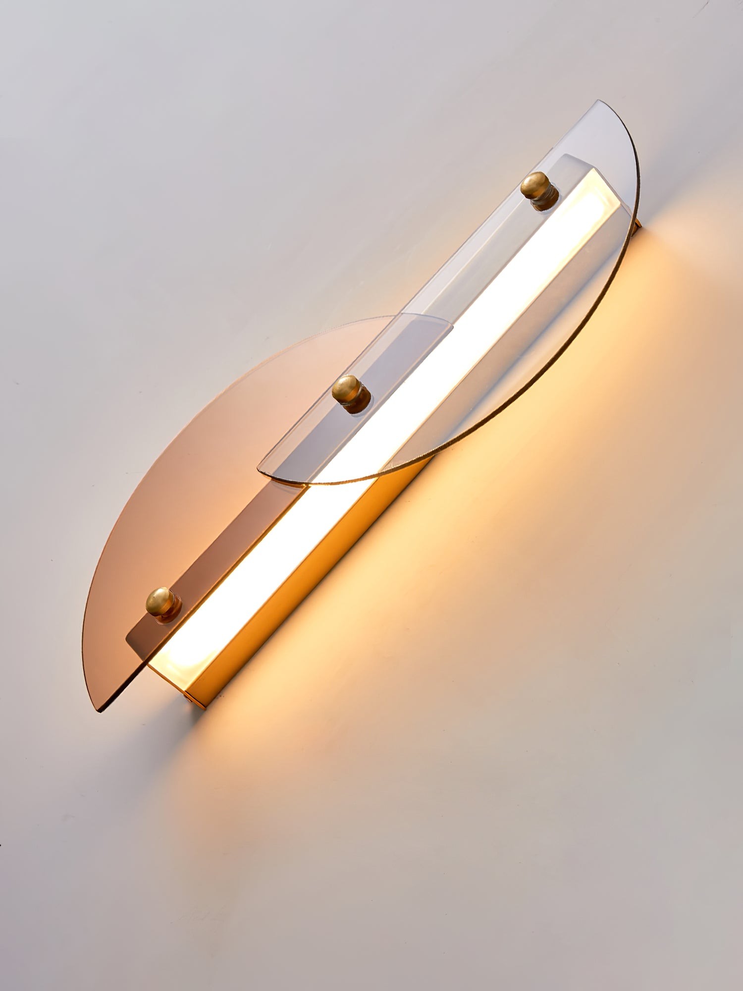 Simple Fan-Shaped Glass Arc Wall Lamp K575
