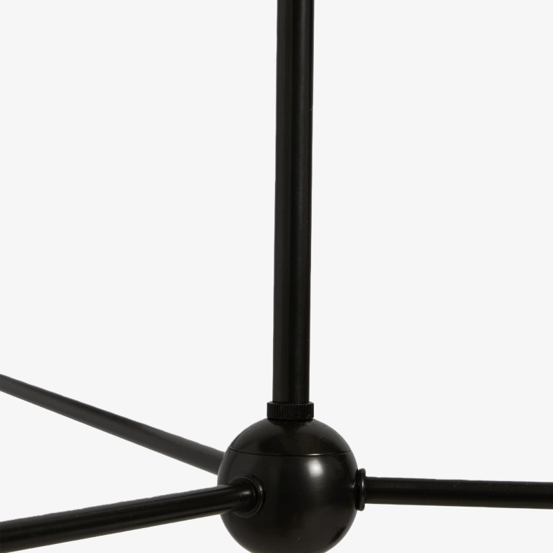 Ruffmeto Ruffled Shade Metal Frame Chandelier for Dining, Entry and Living Room K1635