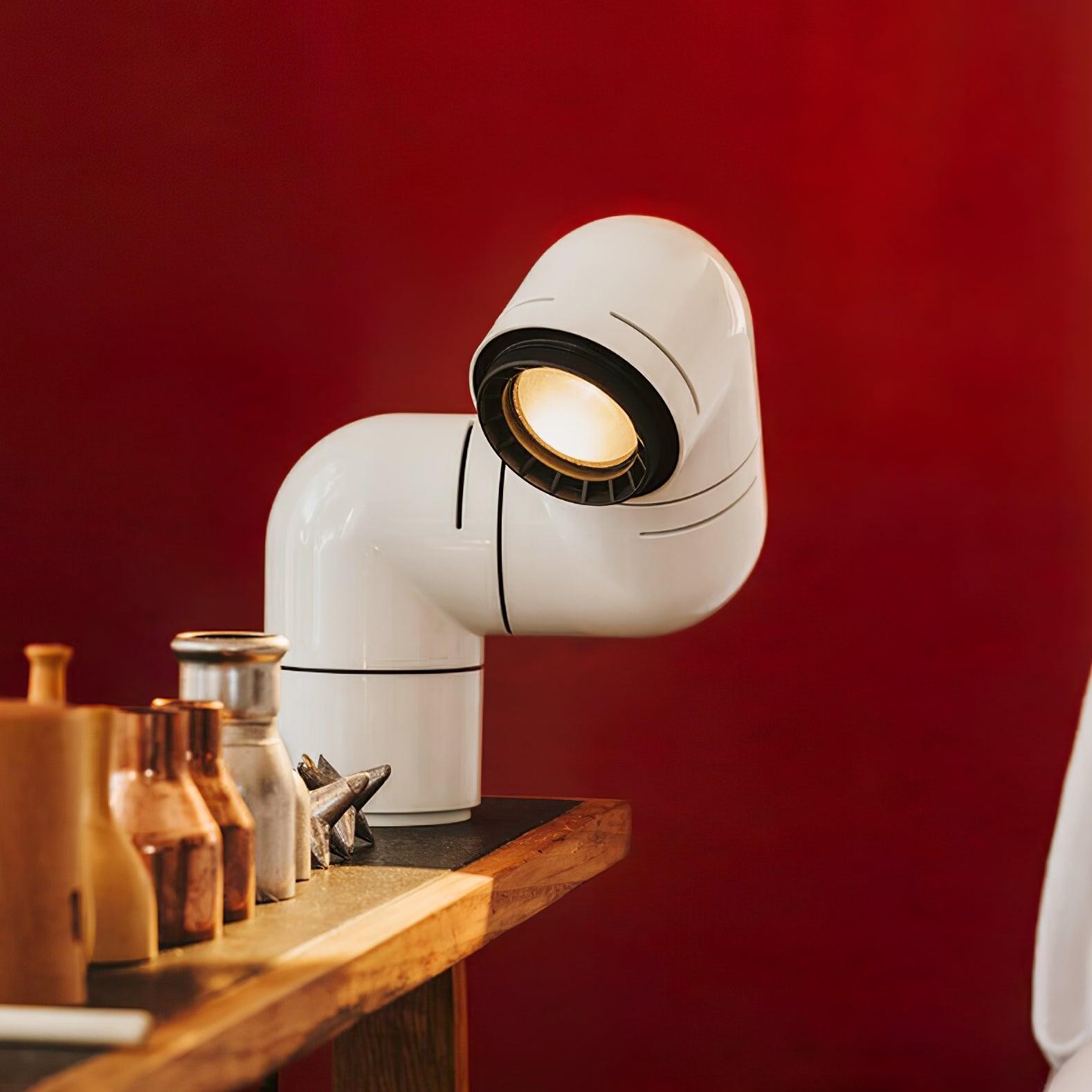 Red Tubular Table Lamp Suitable For Bedroom K686