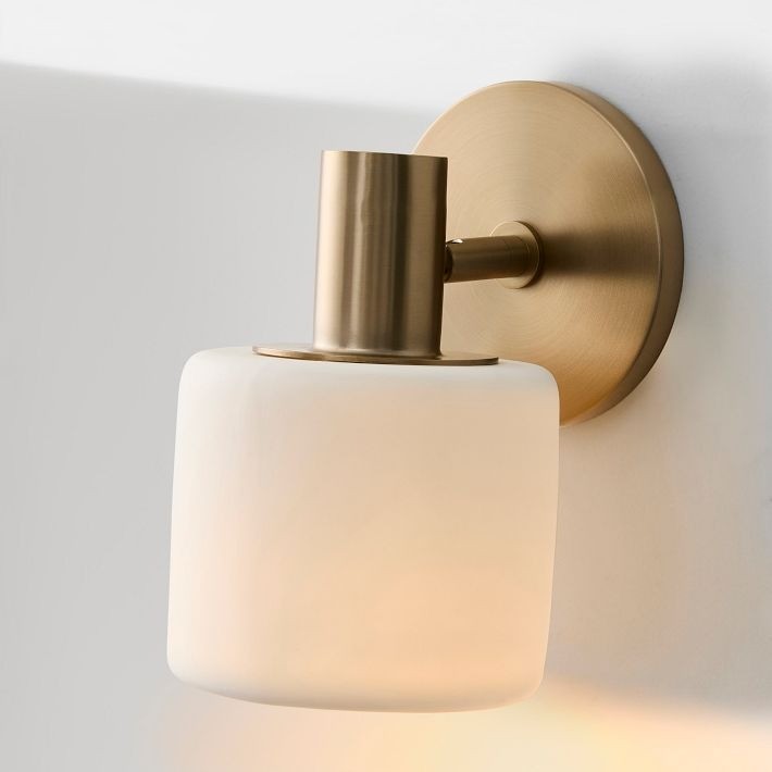 Cerova Modern Ivory Porcelain Sconce – Soft Organic Wall Light K1298