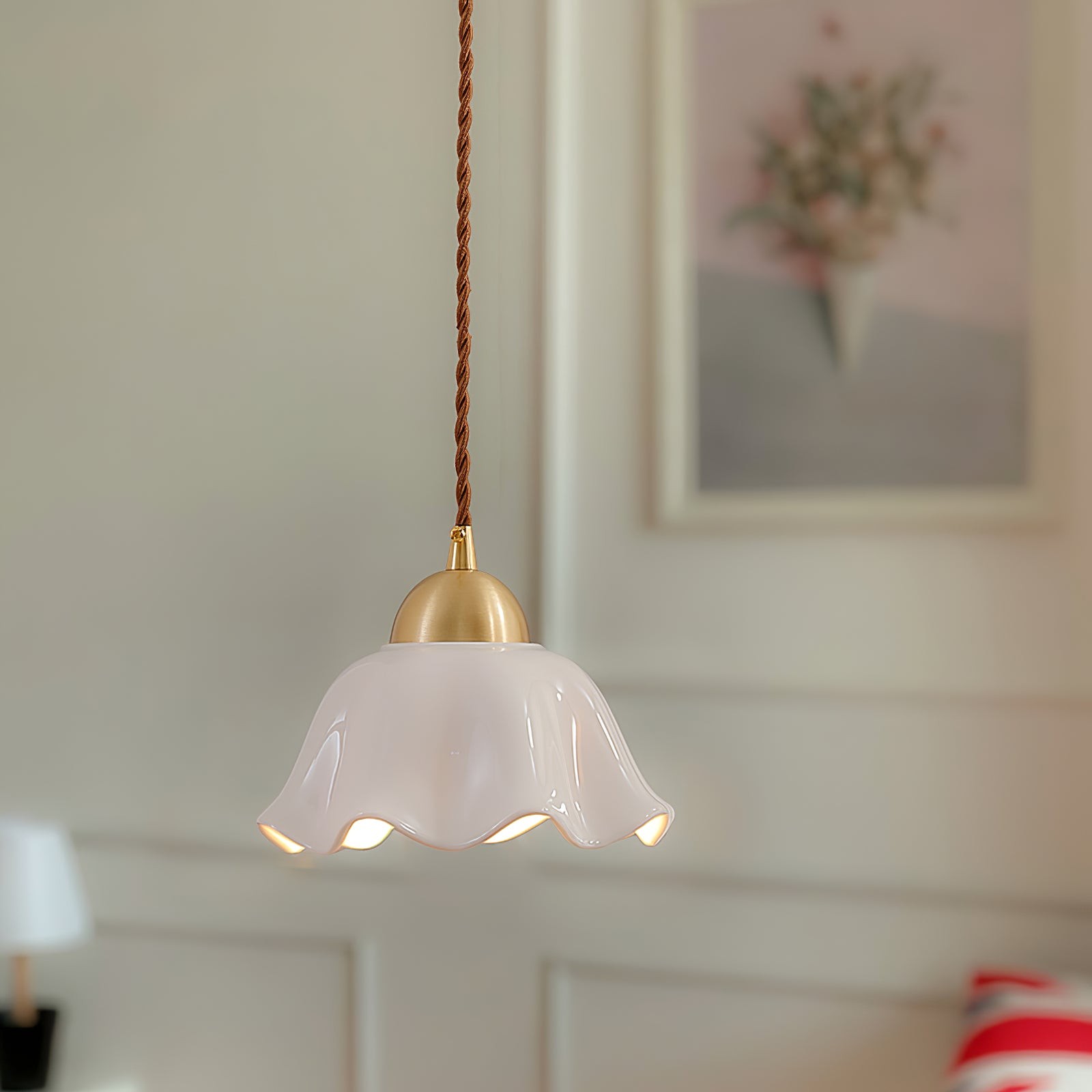 Ceramics Floral Pendant Light K990