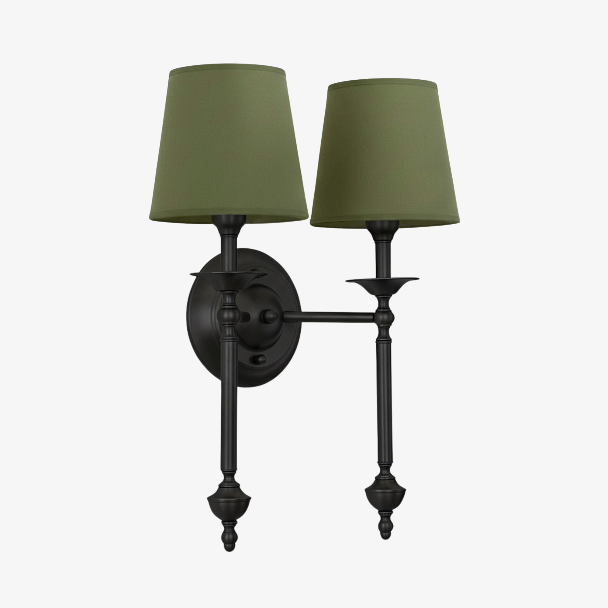 Arcuma Fabric Wall Sconce - Modern Copper Wall Light for Hallway K2353