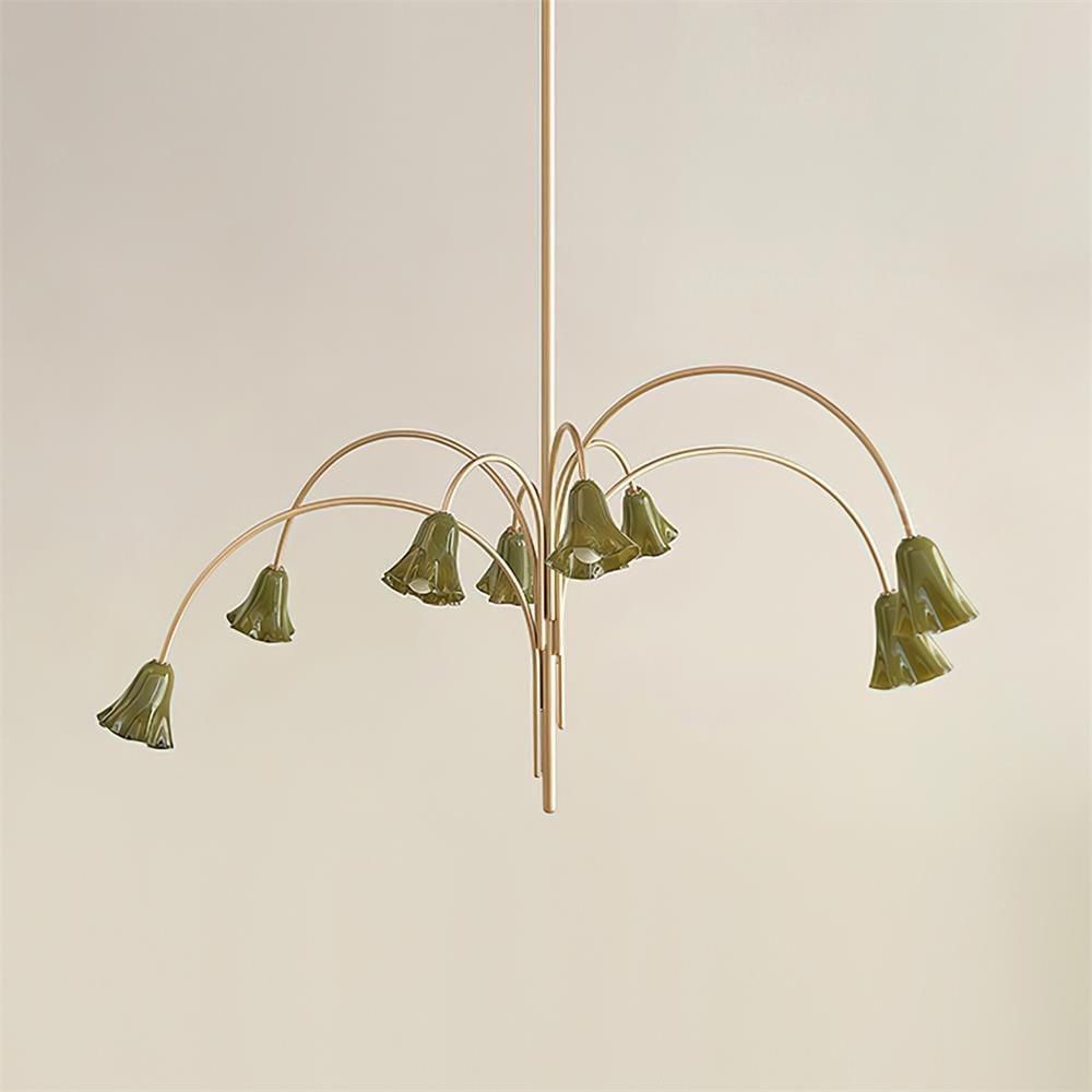 Bellina Artistic Glass Chandelier – Elegant Versatile Vera Lighting K1134