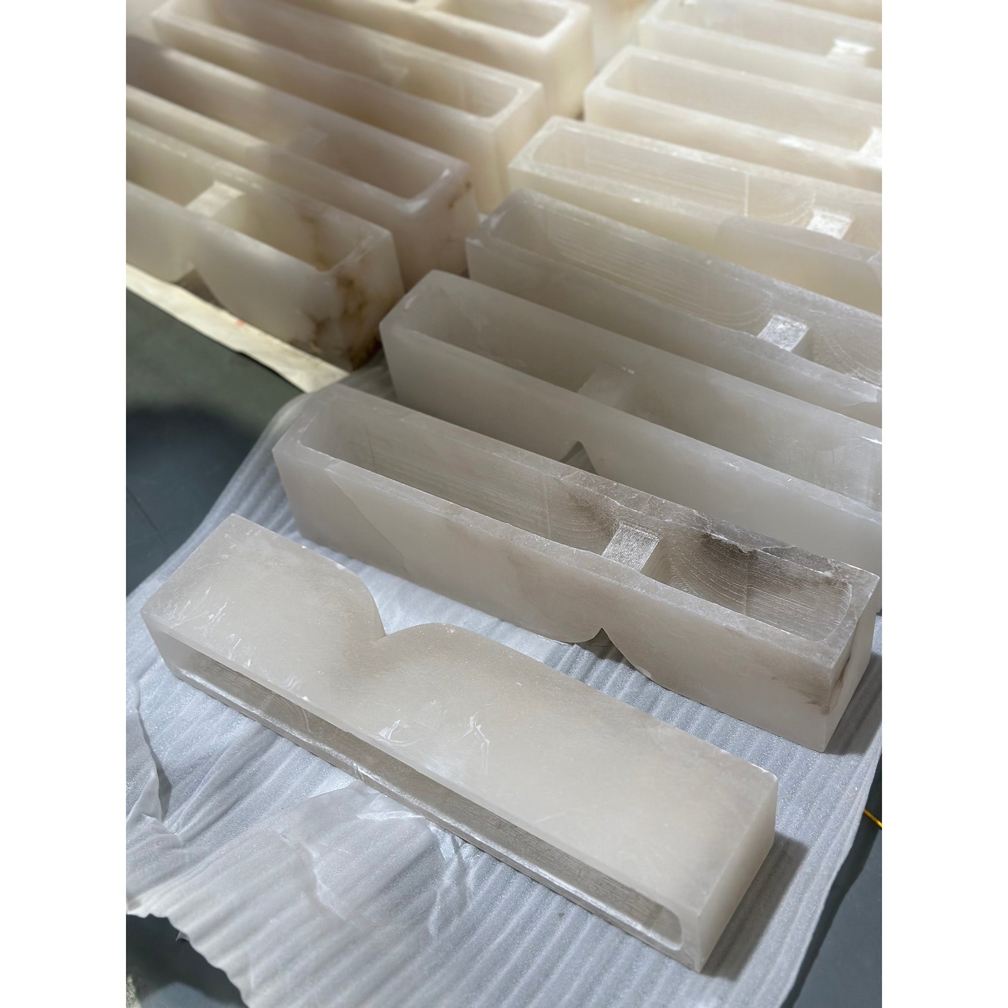 Rectangular Alabaster Wall Lamp D639