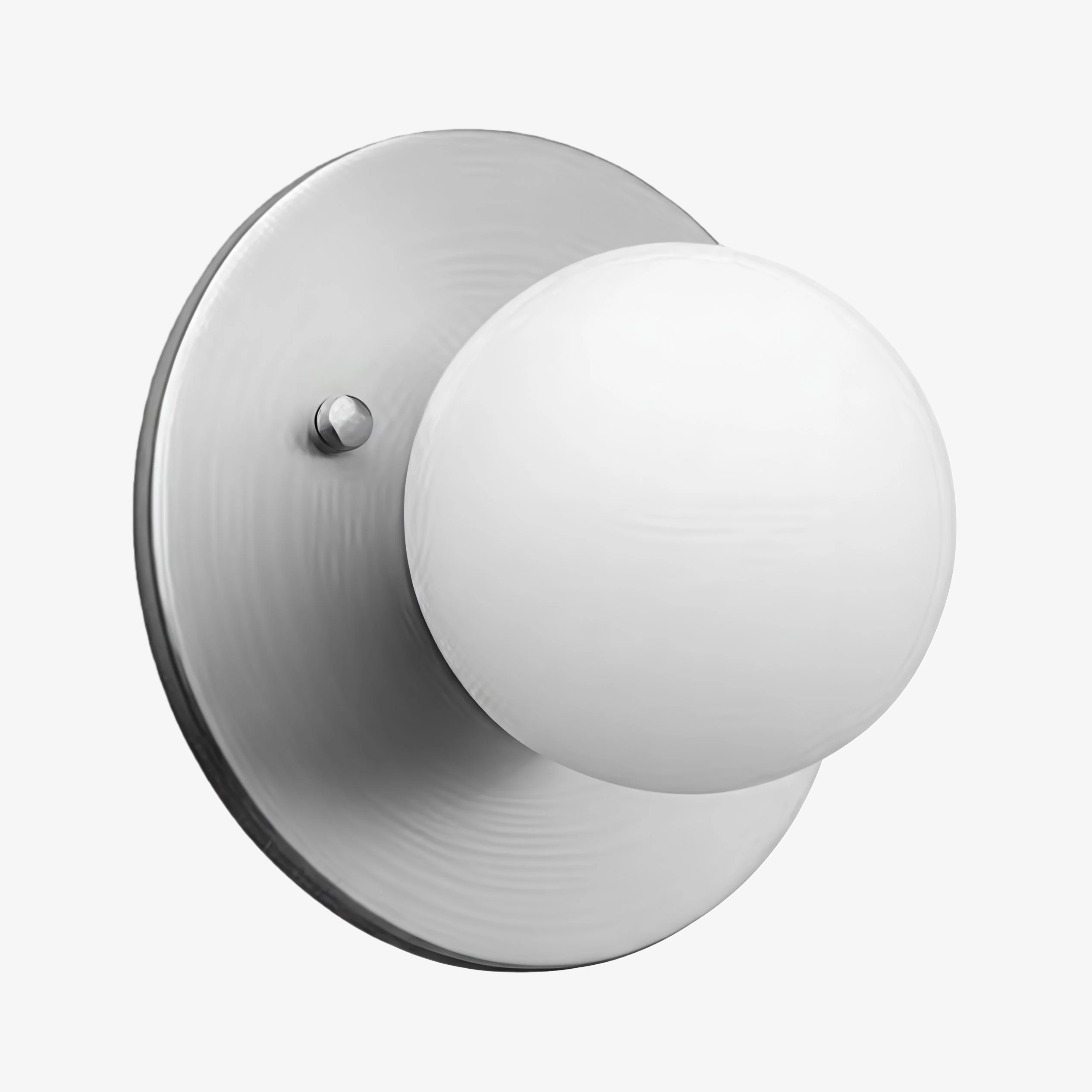Glorica Glass Brass Wall Sconce - Frosted Globe Classic Light For Warm Ambiance K1530
