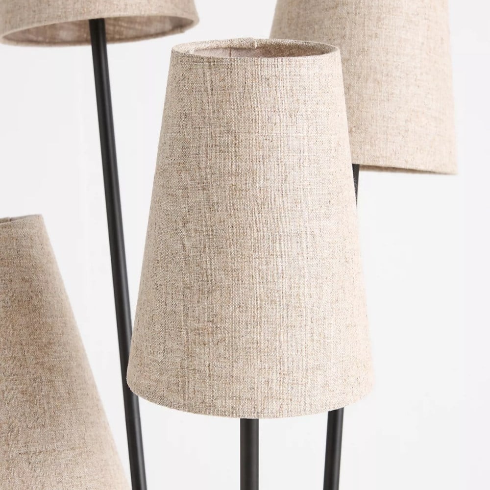Duova 4 Light Floor Lamp - Fabric Shade Floor Lamp for Reading Corners or Living Spaces K1665