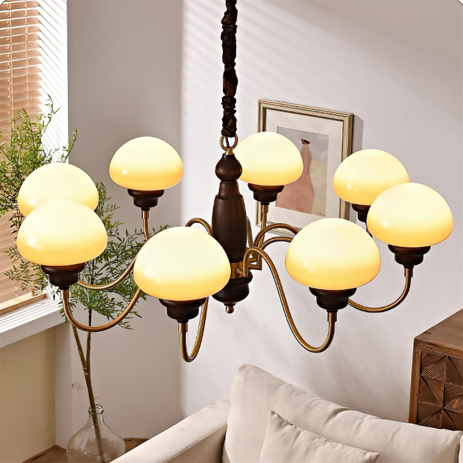American Retro Mushroom Chandelier K543