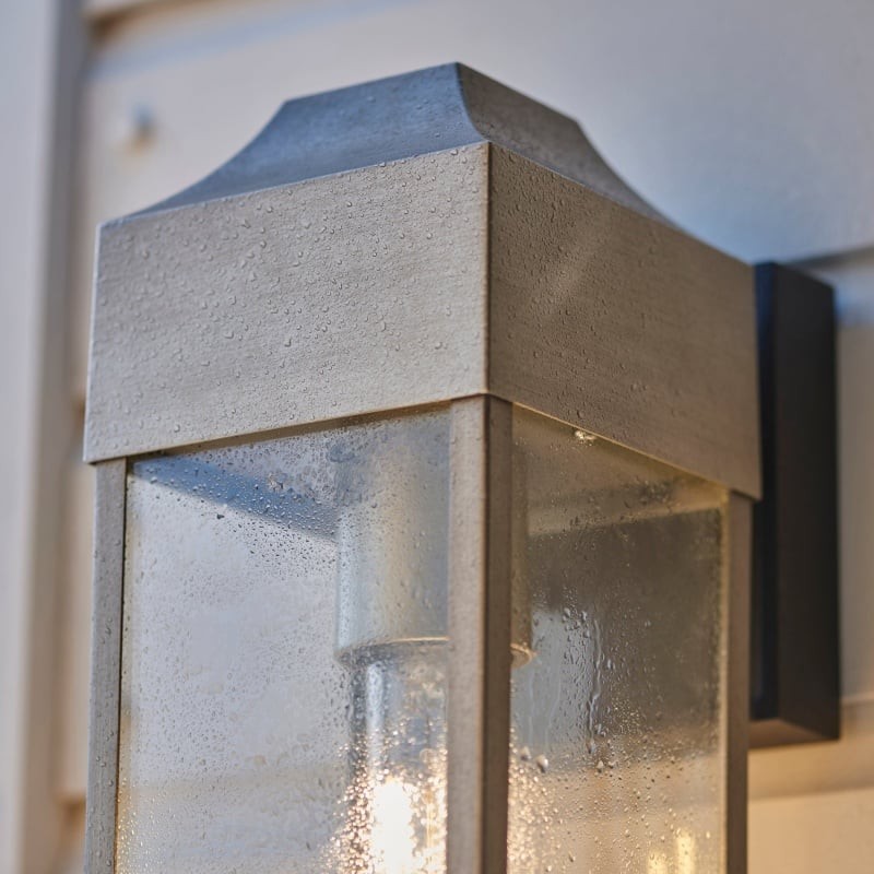 Georgon Exterior Wall Lantern Light - Clear Glass Shade, Classic Architectural Style K1976