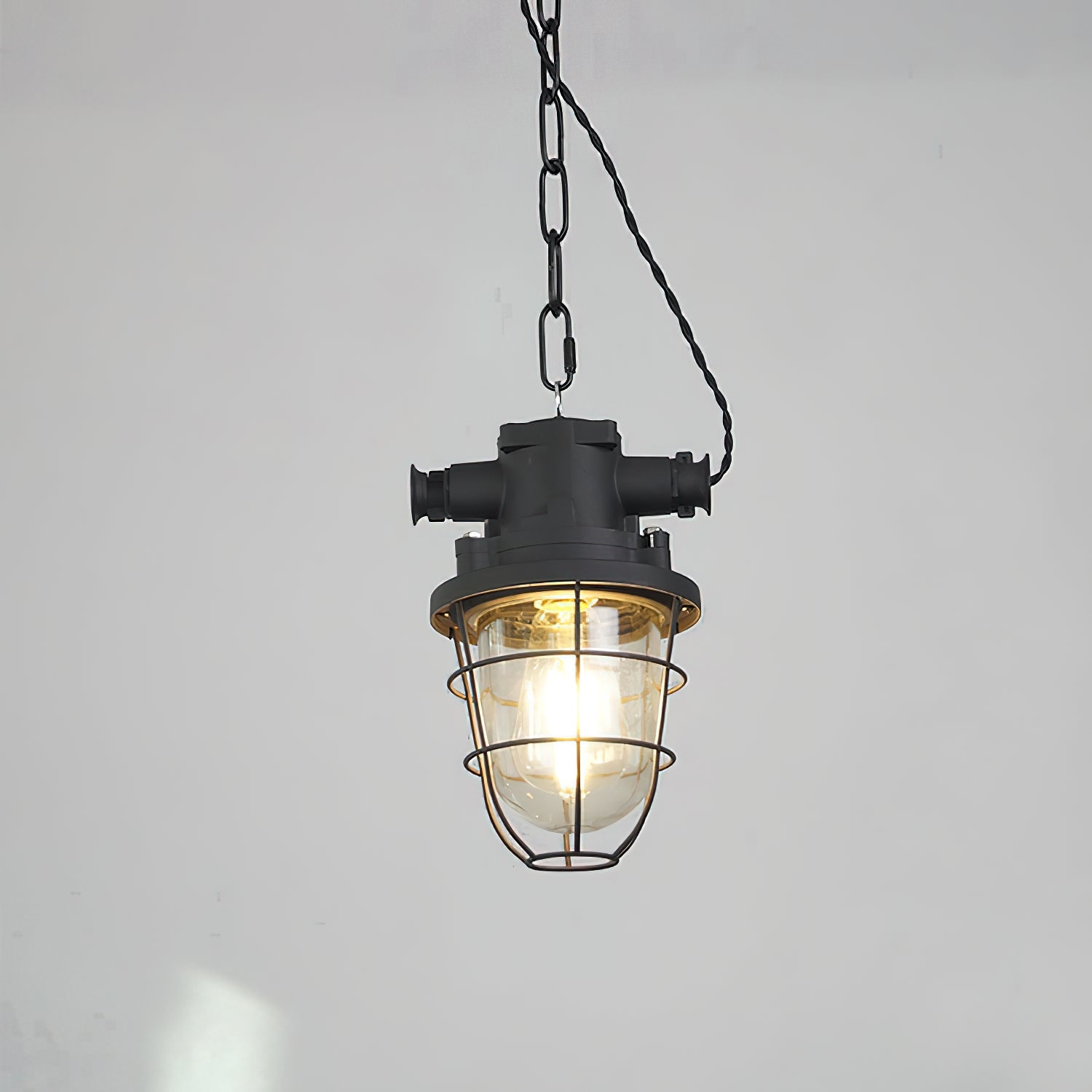 Bulkhead Cage Pendant Light D629