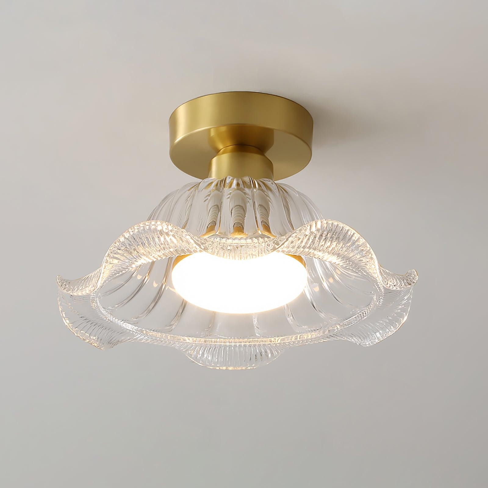 Vintage Glass Flower Ceiling Light K642