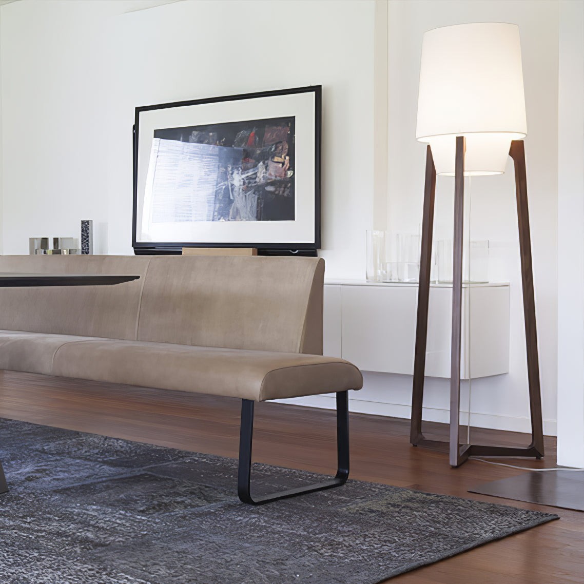 Modern Simple Chinese Style Solid Wood Floor Lamp K443