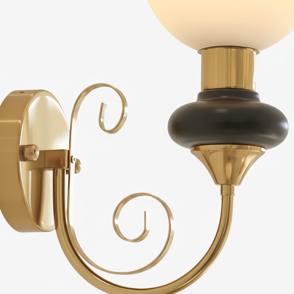 Noirvex Modern Metal Wall Lamp - Sculptural Ambient Lighting for Bedroom or Hallway K2154