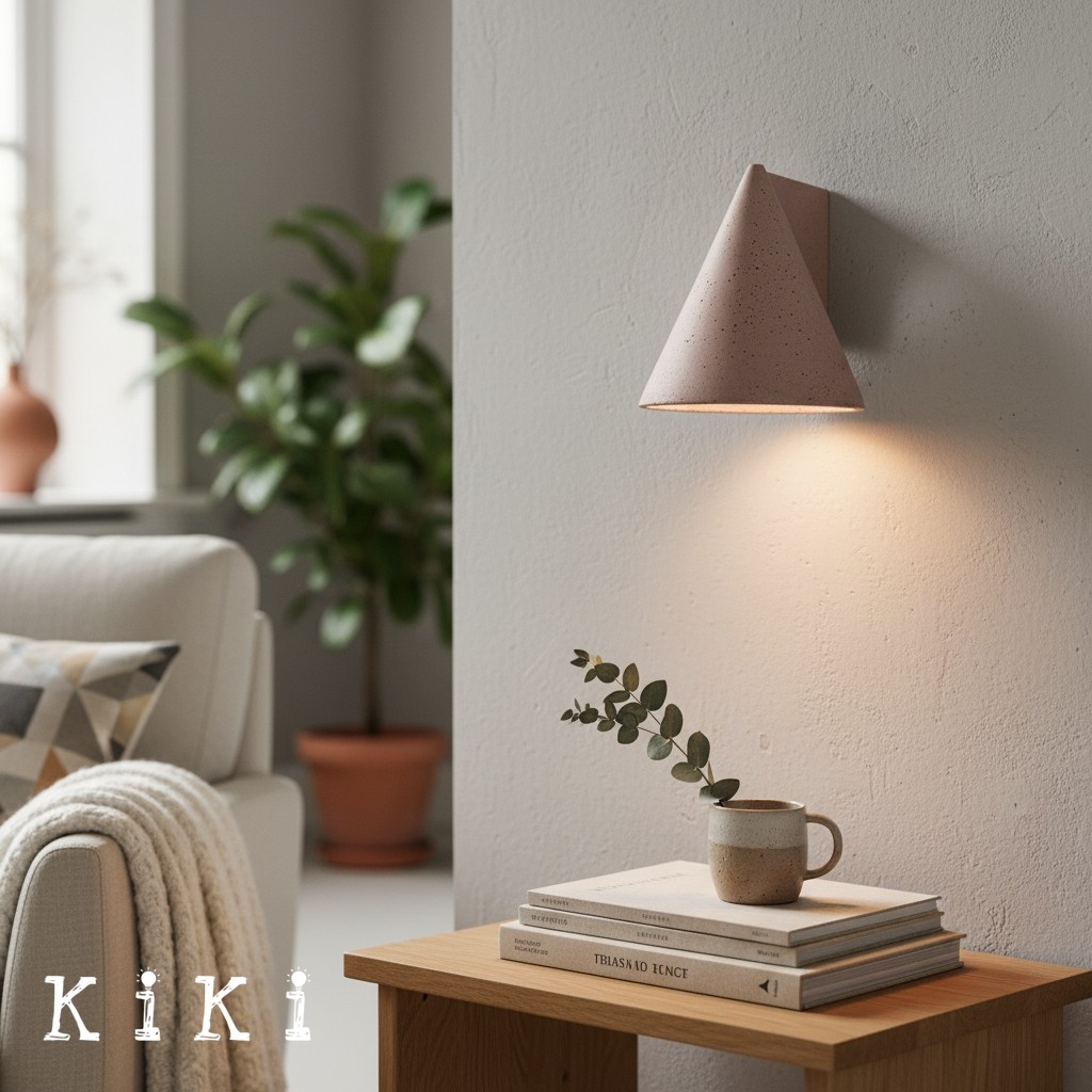Concrellia Tapered Concrete Wall Sconce in Artistic Style - Ideal Lighting for Living Room K2289