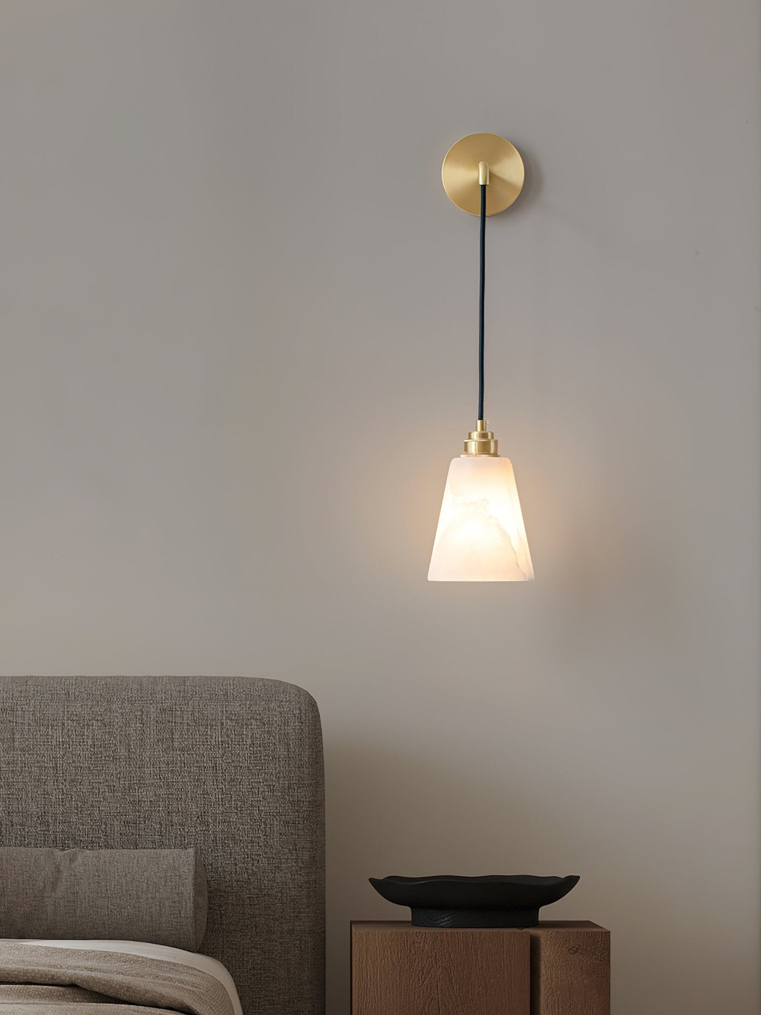Droplet Alabaster Wall Lamp D403