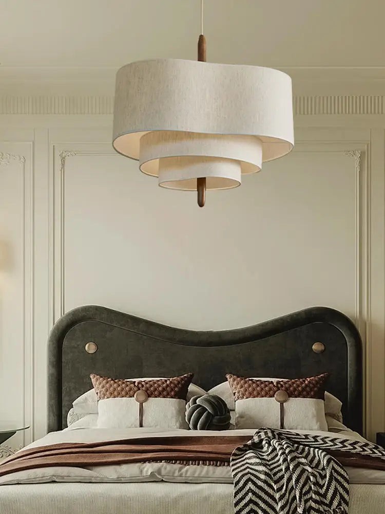 Softlume Nordic Fabric Pendant Light - Modern Classic Lamp for Dining Area and Hallway K477