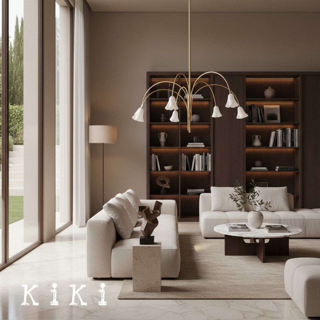 Bellina Artistic Glass Chandelier – Elegant Versatile Vera Lighting K1134