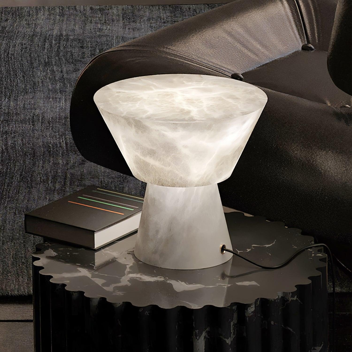 Beta Marble Alabaster Table Lamp D386