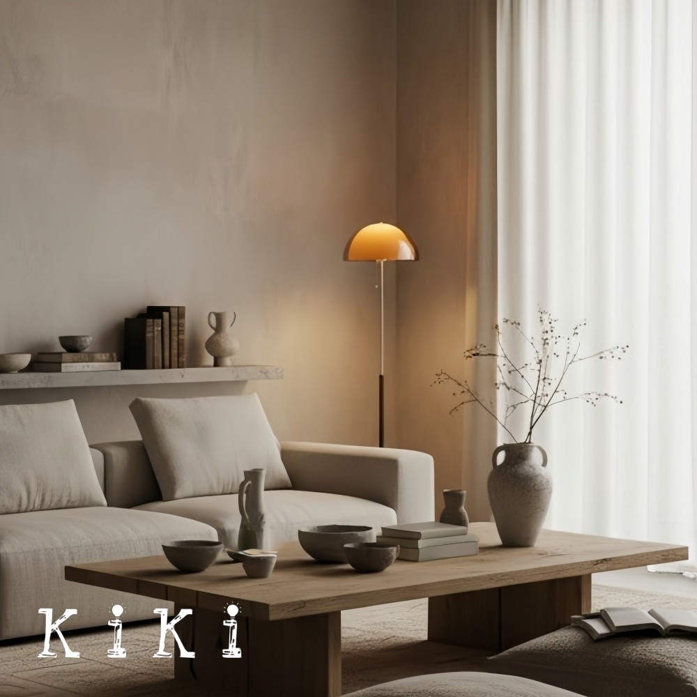 Afterglow Mid-Century Modern Floor Lamp - Ambient Light for Bedroom Settings K2156