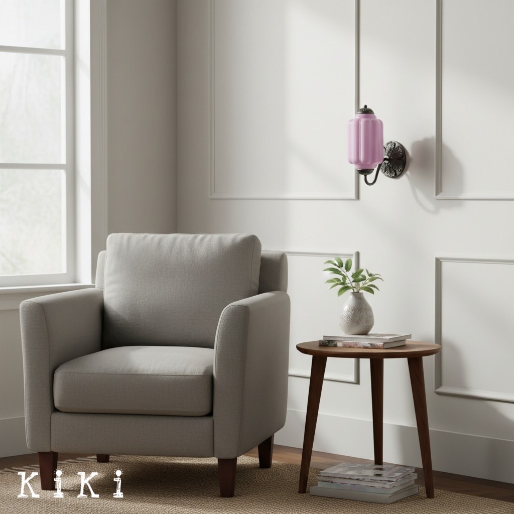 Eloise Elegant Vintage Glass Wall Sconce - Lighting for Bedroom Vanity K1150