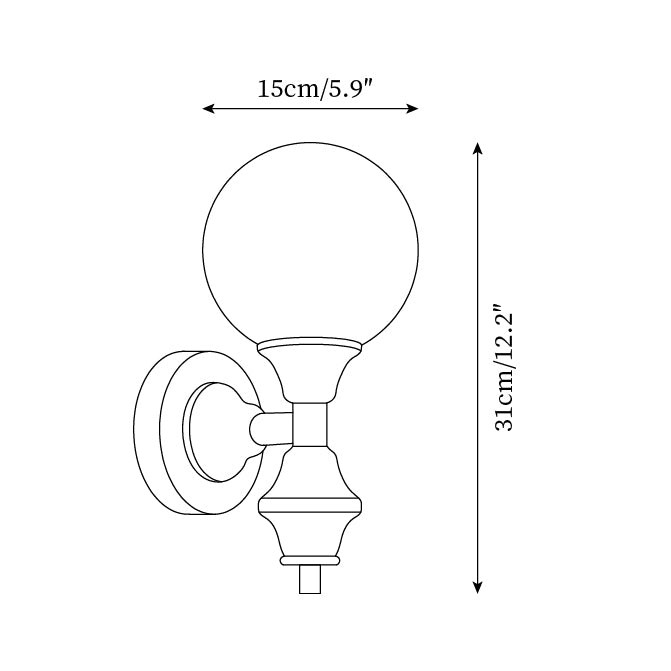 French Style Colored Wall Lamp K254