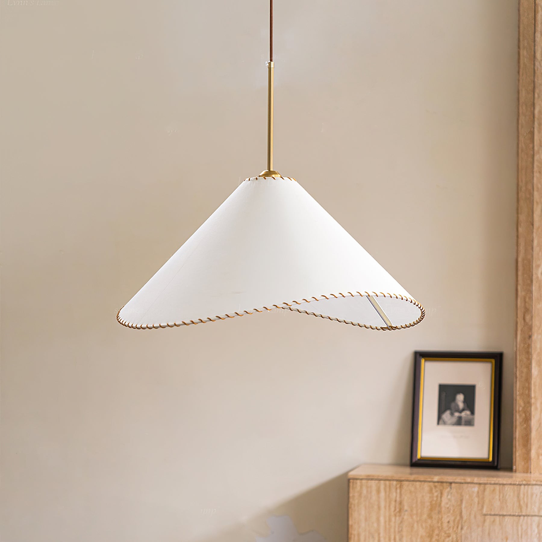 Twisted Shade Fabric Pendant Lamp K733
