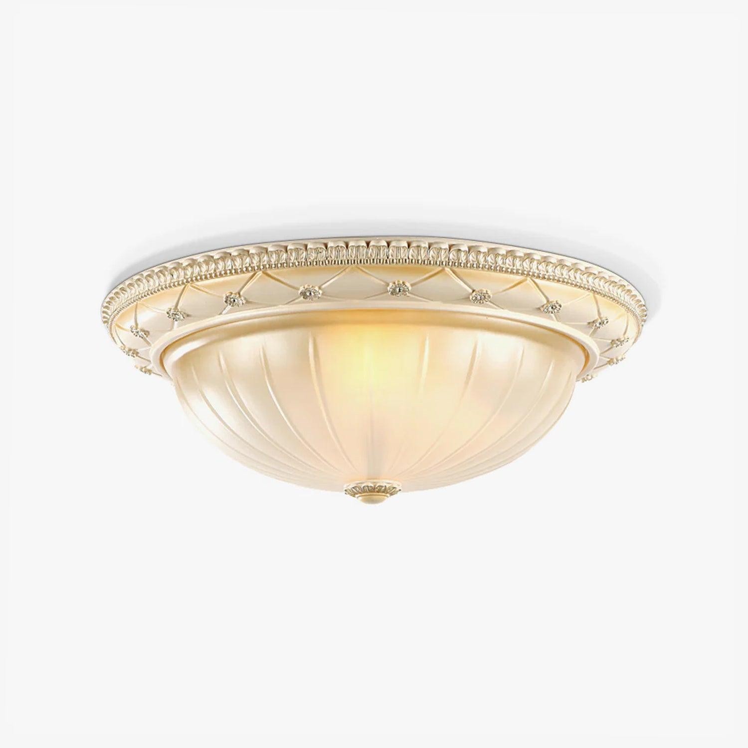 European Vintage Style Resin Ceiling Light for Bedroom K371