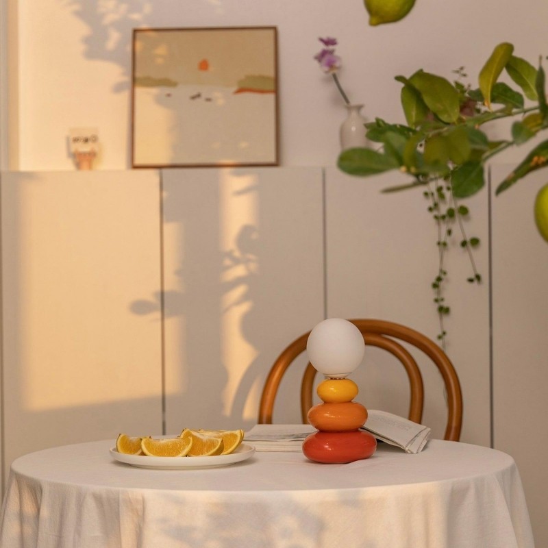 Creative Stacked Stone Ceramic Table Light K156