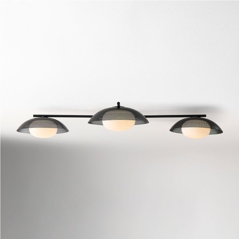 Elorina 3-Light Flush Mount Glass/Metal Ceiling Light - A Stylish Fixture for Modern Spaces K1292