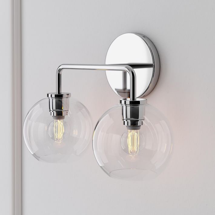 Selvion Artistic Globe Sconce Light - Handcrafted Glass Sculptural Wall Fixture K1158