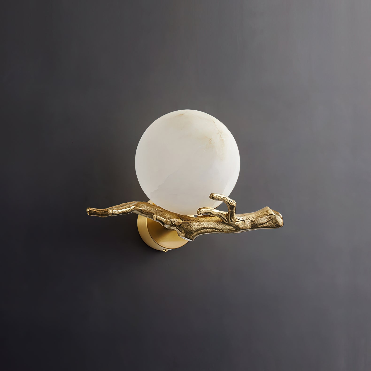 Retro Twigs Alabaster Wall Lamp D435