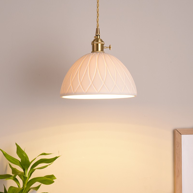 KiKi Ceramic Brass Pendant