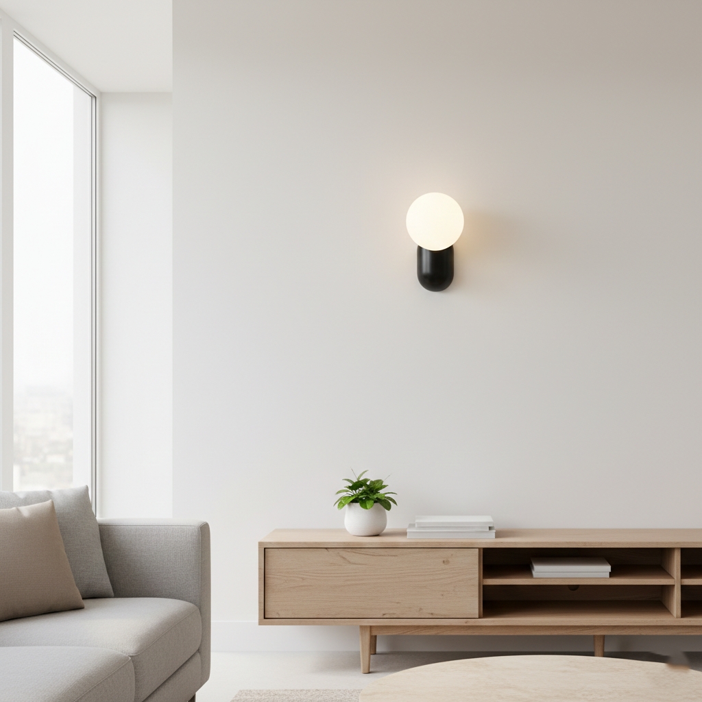 Luma Nordic Glass Orb Wall Light D784