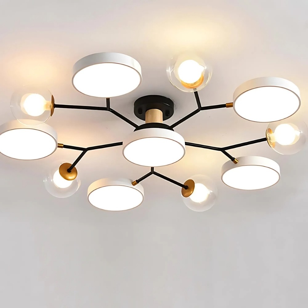 Nordic Multi Heads Branch Ceiling Light For Bedroom K936