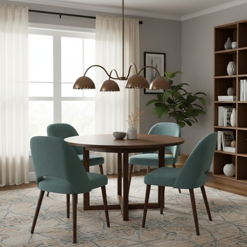 Lustrona Modern Chandelier - Artistic Metal Structure Statement Light for Living or Dining Areas K1618