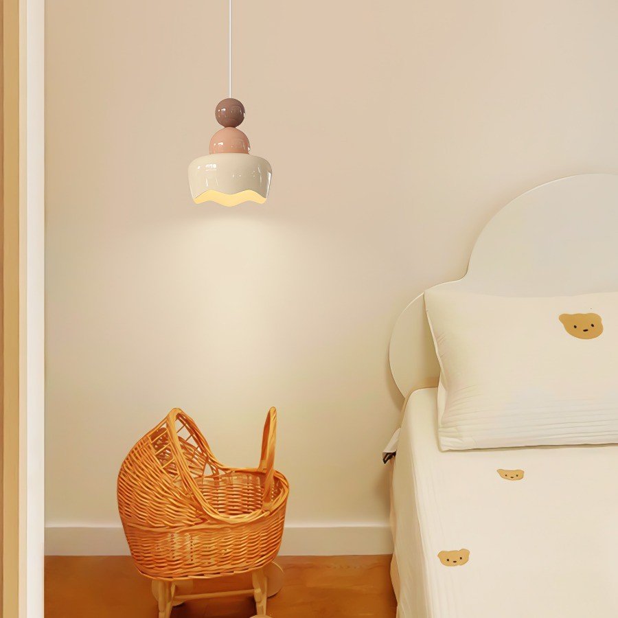 Cream Sunny Rain Doll Resin Pendant Light K146