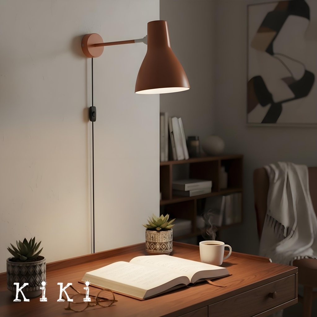 Modryx Modern Minimalist Wall Light - Adjustable Head for Reading and Accent Lighting K2115
