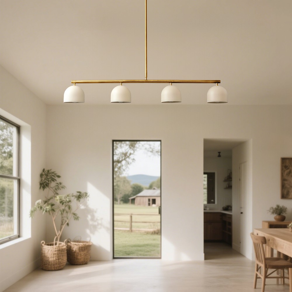 Modern Strip 4-Light Chandelier For Kitchen Island K899