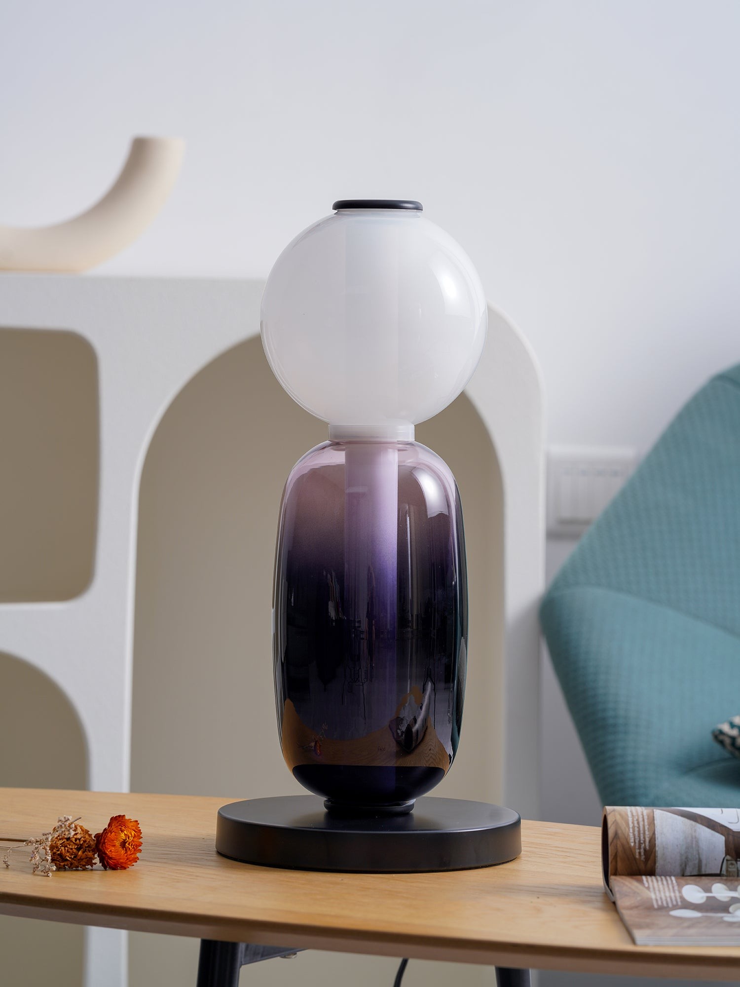Nordic Minimalist Creative Luxury Gourd Glass Table Lamp K291