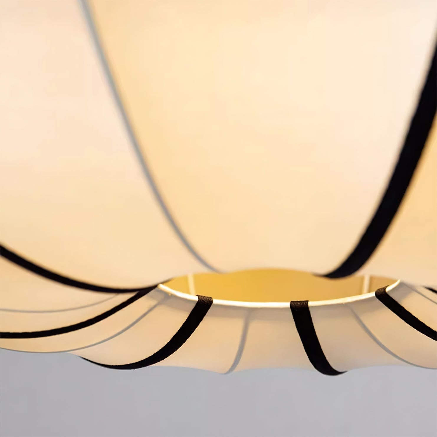 Ribbon Fabric Pendant Light – Elegant Lantern Light for Dining & Living K173
