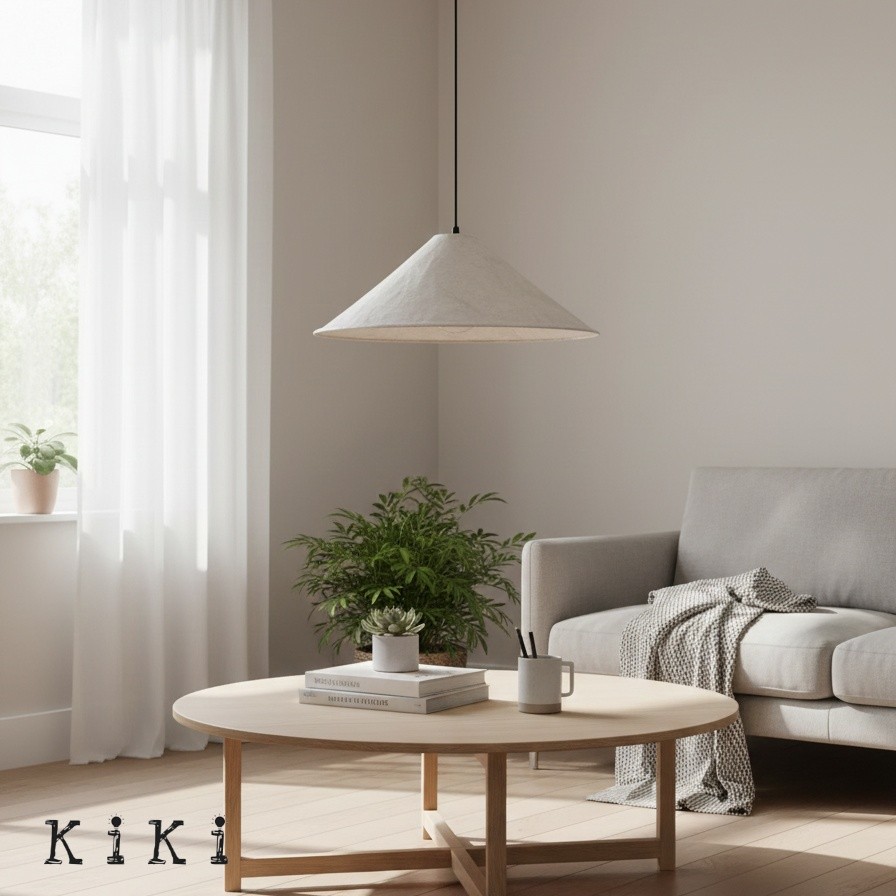 Zalen Soft Pleated Fabric Pendant Lamp - Modern Classic Bedroom Lighting K1681