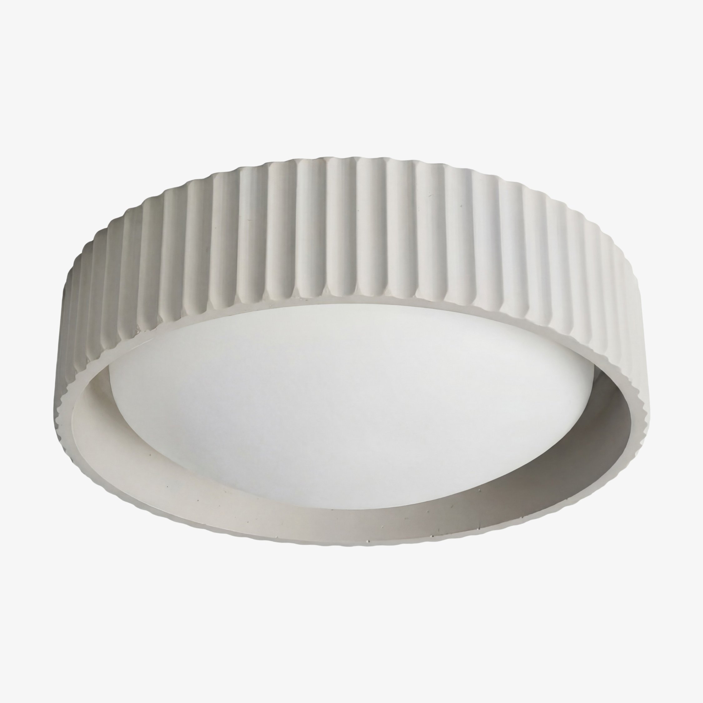 Acrion Modern Round Acrylic Flush Mount Ceiling Lamp - Minimalist Fixture for Living Room K2348